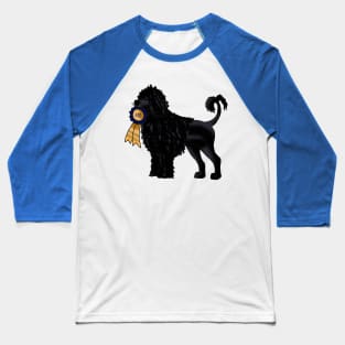 Tristan the Cheeky Portuguese Water Dog Baseball T-Shirt